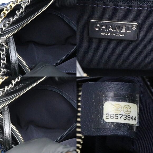 Chanel Sequin and Leather Small Gabrielle Hobo Bag Blue/Black - 26573944 - Picture 16 of 16